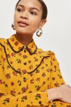 Topshop Rodeo Floral Spotted Shirt