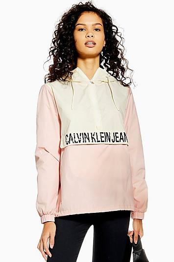 Topshop Colour Block Jacket By Calvin Klein