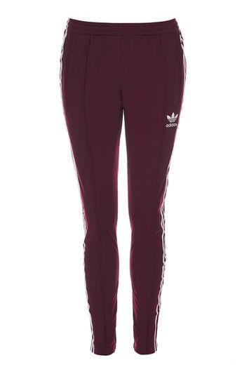 Topshop Maroon Track Pant By Adidas Originals