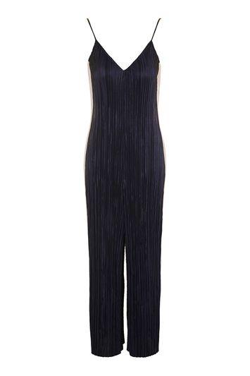 Topshop Slouch Fit Pleat Jumpsuit