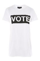 Topshop 'vote' Slogan T-shirt