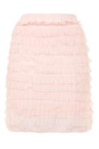 Topshop *layered Ruffle Mini Skirt By Rare