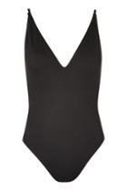 Topshop *fuller Bust Ribbed Swimsuit