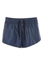 Topshop Wetlook Shorts By Ivy Park