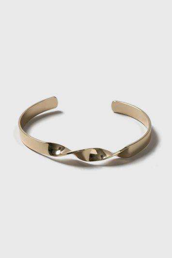 Topshop Gold Look Twist Bangle