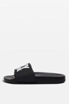 Topshop Logo Lined Slider Shoes By Ivy Park
