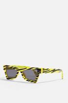 Topshop Zebra Catfarer Sunglasses
