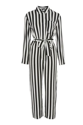 Topshop Humbug Striped Boiler Suit Romper