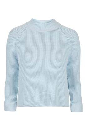 Topshop Boxy Turn Back Cuff Knit