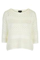 Topshop Geo Stitchy Top