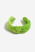 Topshop *neon Velvet Knot Headband