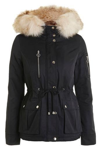 Topshop Short Padded Parka Jacket