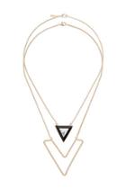 Topshop Interlocking Triangle Necklace