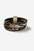 Topshop Floral Multi-row Bracelet
