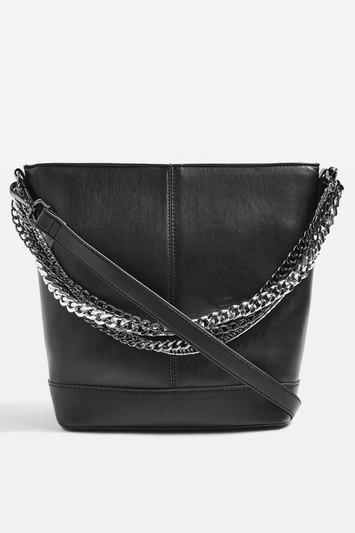 Topshop Sophia Multi Chain Bucket Bag