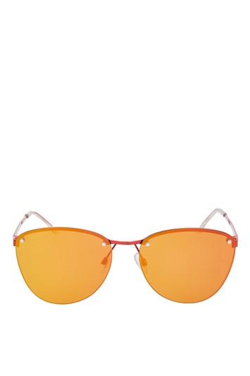 Topshop Rimless Small Visor Sunglasses