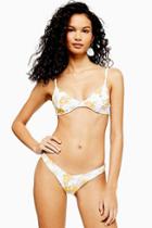 Mink Pink *floral Scoop Bikini Bottoms By Mink Pink