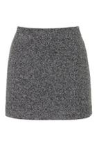 Topshop Petite Herringbone Jersey A-line Skirt