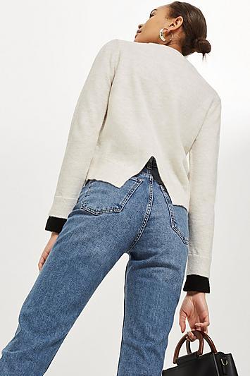 Topshop Petite Cuff Jumper