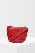 Topshop Jasmine Leather Saddle Bag