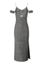 Topshop Petite Tinsel Strappy Midi Dress