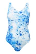 Topshop Tall Marble Print Swimsuit