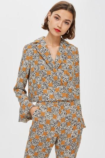 Topshop Cropped Frilled Jacket