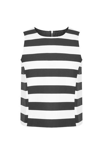 Topshop Striped Shell Top
