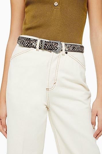Topshop Tiger Mix Western Belt