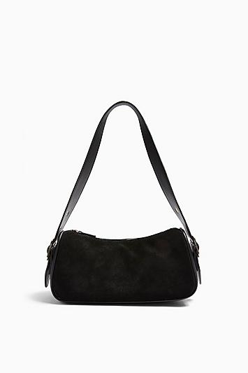 Topshop Slick Black Shoulder Bag