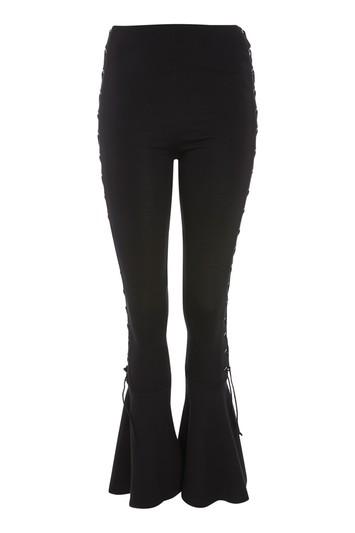 Topshop Lace Up Flare Trousers