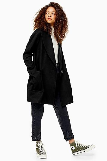 Topshop Petite Black Coat