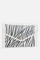 *zebra Clear Clutch Bag By Koko Couture