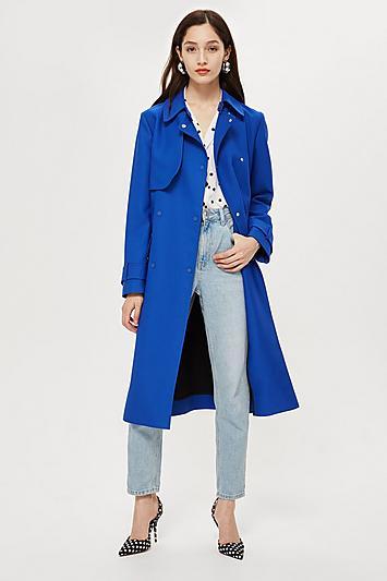 Topshop Crepe Trench Coat