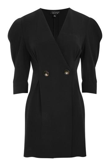 Topshop Extended Shoulder Mini Shift Dress