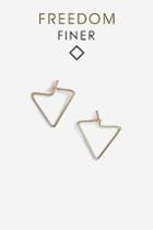 Topshop Freedom Finer Triangle Hoop Earrings