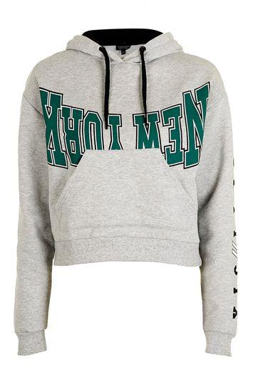 Topshop Petite New York Motif Hoodie