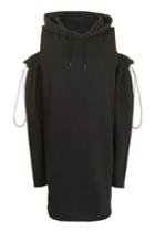 Topshop Cold Shoulder Oversized Hoodie By Escapology