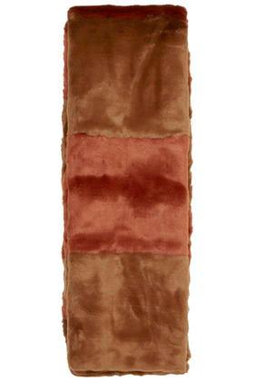 Topshop Stripe Supersoft Fur Scarf