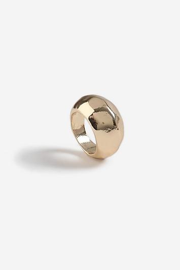Topshop *chunky Hammered Ring
