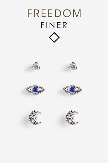 Topshop Freedom Finer Eye Moon Studs