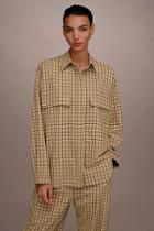 Topshop *check Pocket Shirt By Boutique