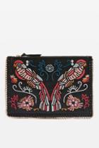 Topshop Parrot Embroidered Cross Body Bag