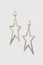 Topshop Cut-out Star Drop Earrings