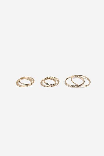 Topshop *thin Ring Pack