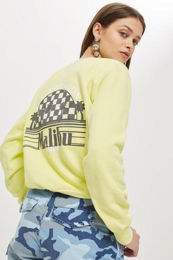 Topshop Malibu Sweat Top