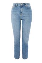 Topshop Petite Mid Blue Orson Jeans