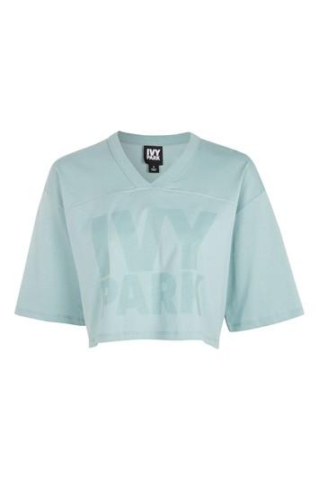 Topshop Logo Crop T-shirt By Ivy Park