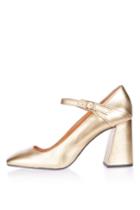 Topshop Gossip Flare Heel Mary Janes