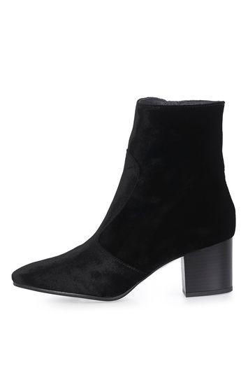 Topshop Moscow Velvet Western Boots